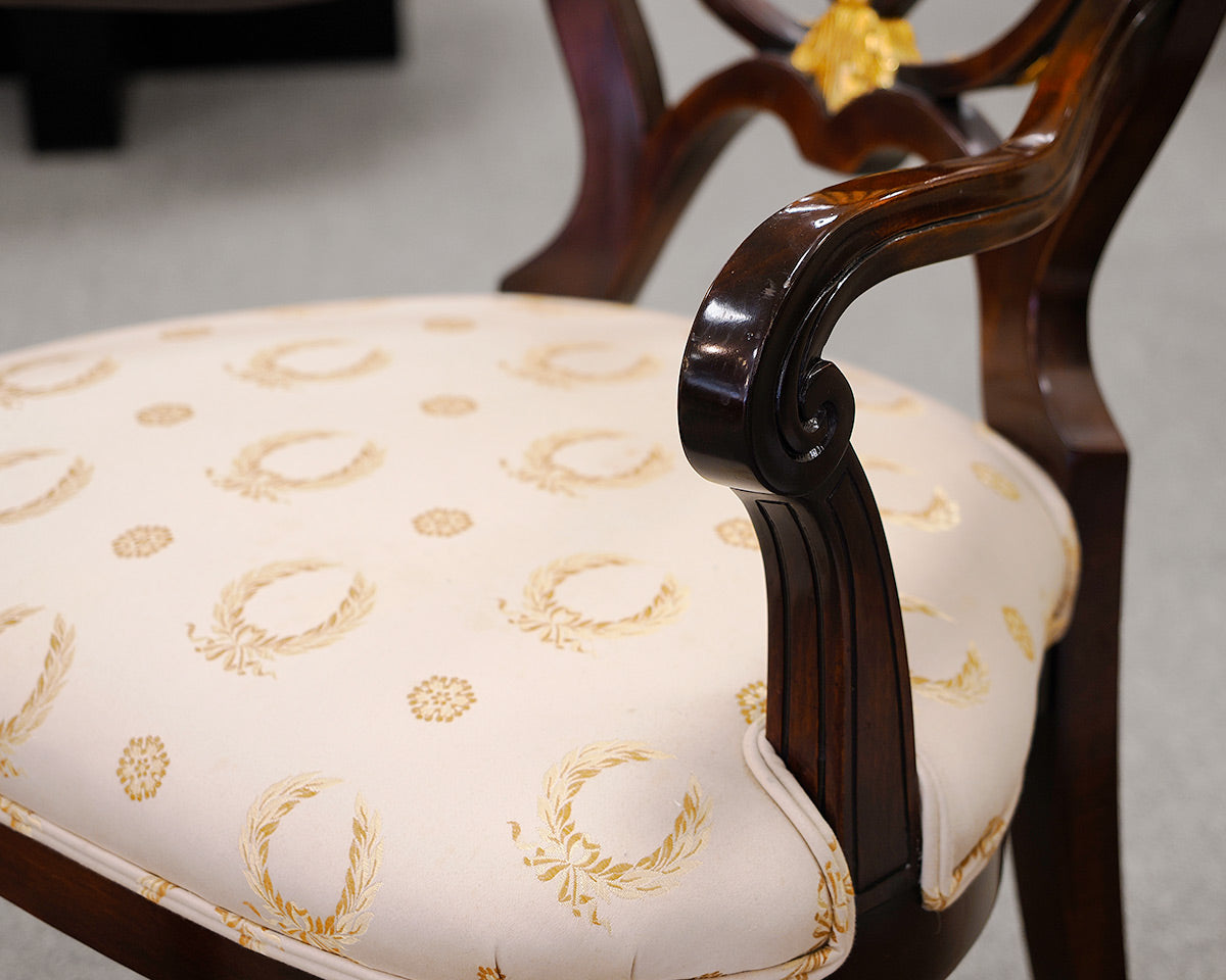 Set of Ten William Switzer Russian Neo-Classical Dining Chairs