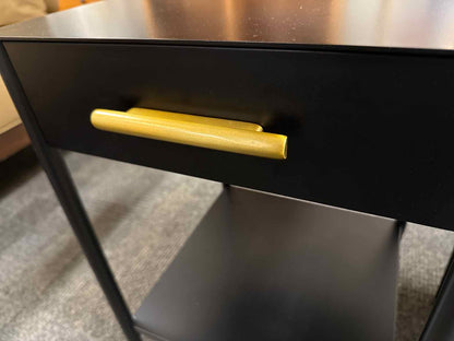 Pair Of West Elm 'Metalwork' Mini Nightstands