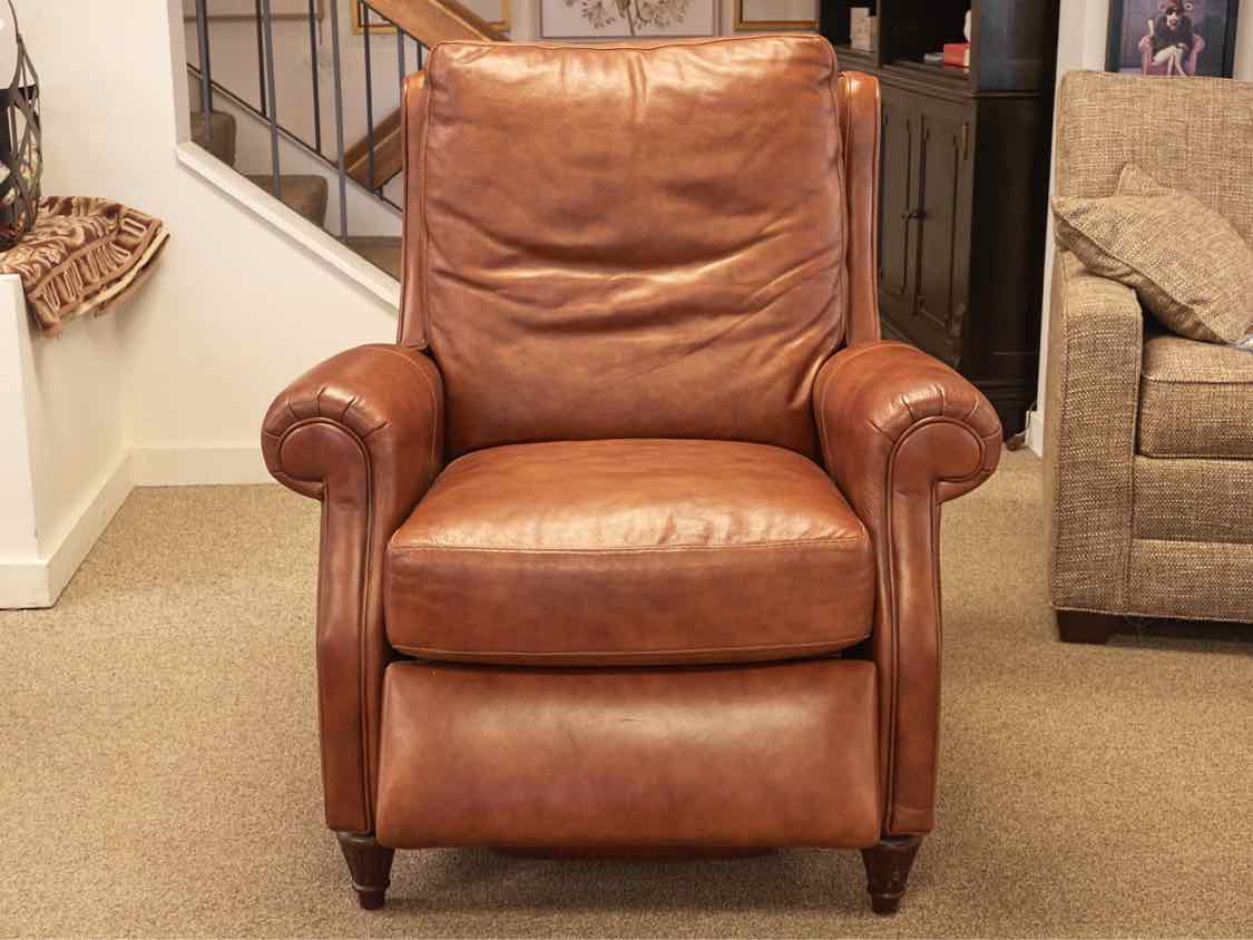 Bradington Young Saddle Brown Leather Recliner