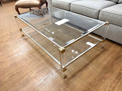 Two-Tier Glass Top Coffee Table