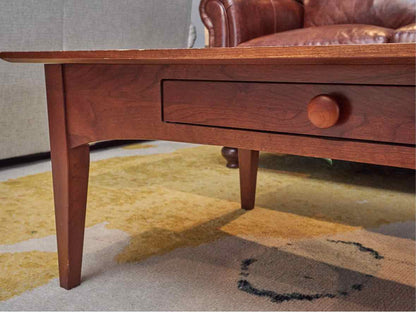 Ethan Allen Cherry 'Impressions' Cocktail Table with 1 Drawer