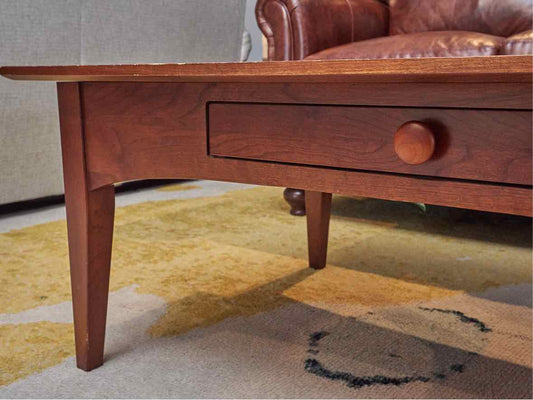 Ethan Allen Cherry 'Impressions' Cocktail Table with 1 Drawer