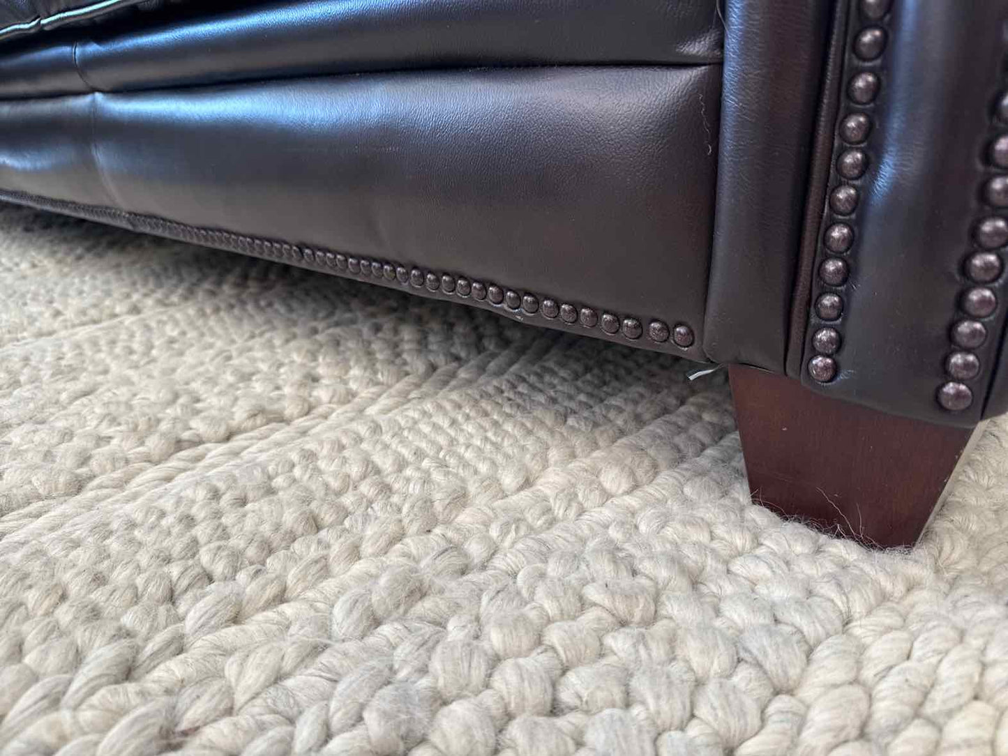 Futura 'Cordovan' 2- Piece Leather L Sectional