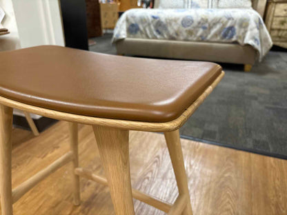 Set of 3 Ethnicraft 'Osso' Counter Stools