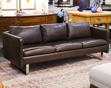 Hancock and Moore 3-Cushion Leather Sofa