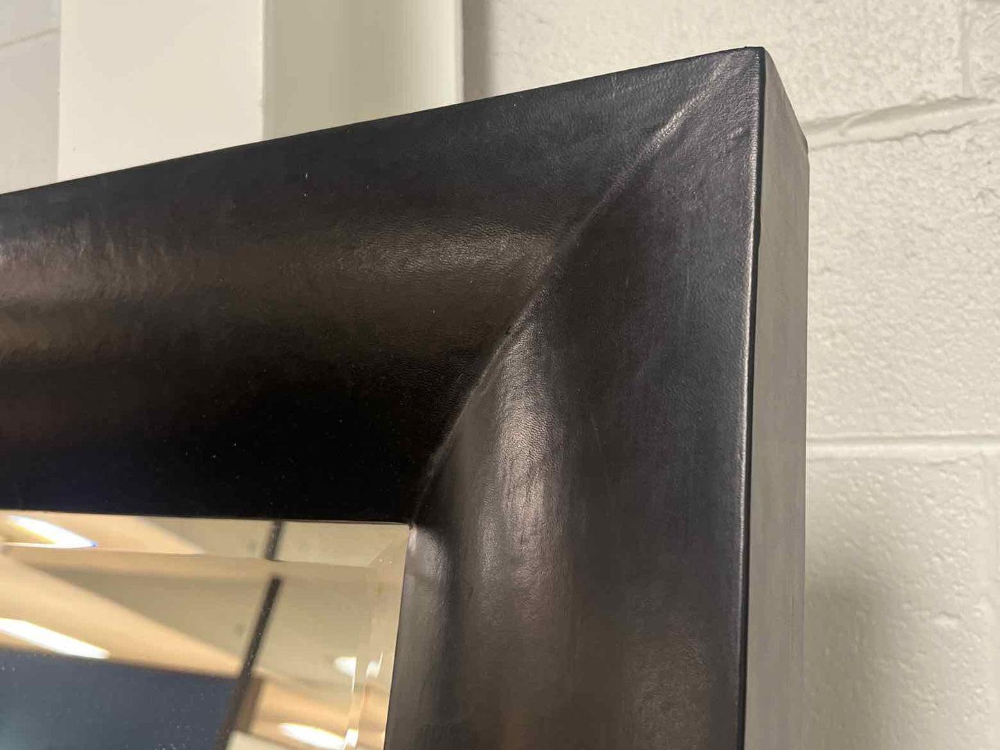 Crate & Barrel Black Floor Mirror