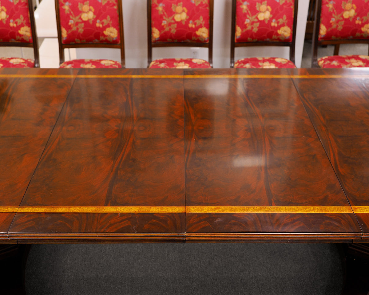 Henredon Mahogany Inliad Dining Table