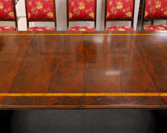 Henredon Mahogany Inliad Dining Table