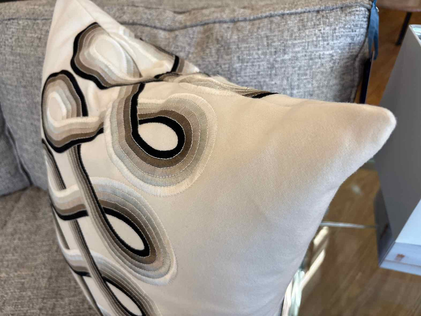 Swirl Pattern Accent Pillow