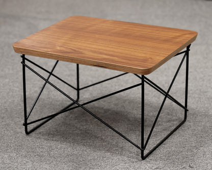 Eames Wood Top Metal Base Side Table