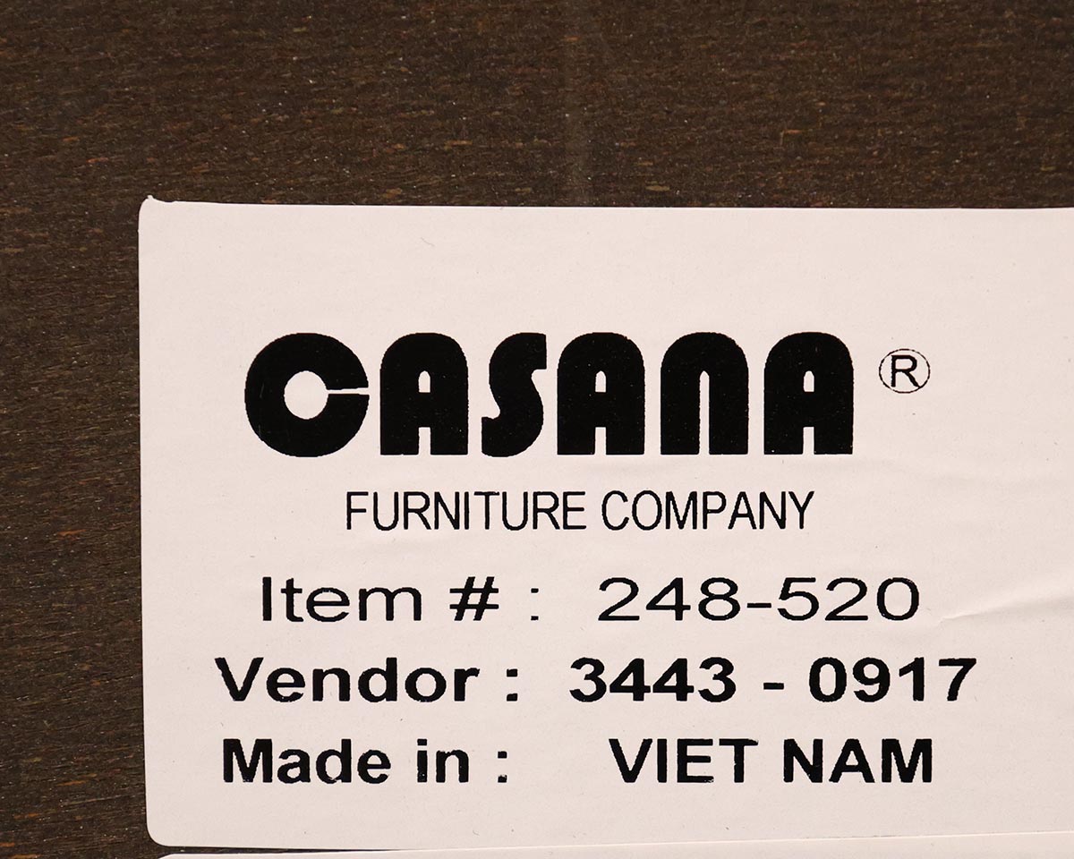 Casana Two-Tone Queen Bed with Low Profile Footboard