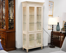 Ethan Allen Creme Display Cabinet