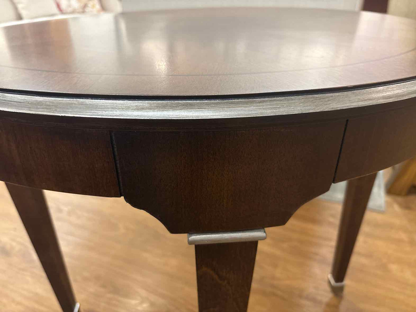 Ethan Allen 'Elton' Side Table on Casters
