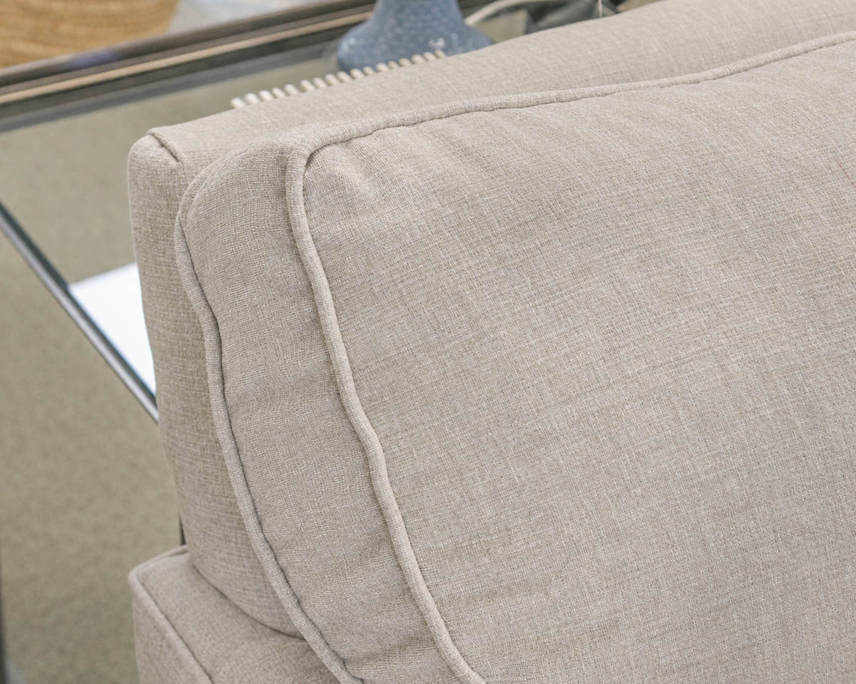 Rowe 3-Pc Sectional with Left Arm Facing Chaise in Limestone Velvet