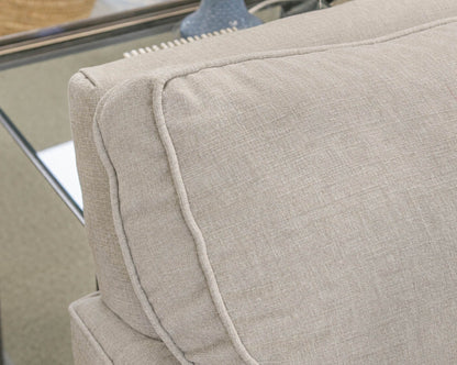Rowe 3-Pc Sectional with Left Arm Facing Chaise in Limestone Velvet