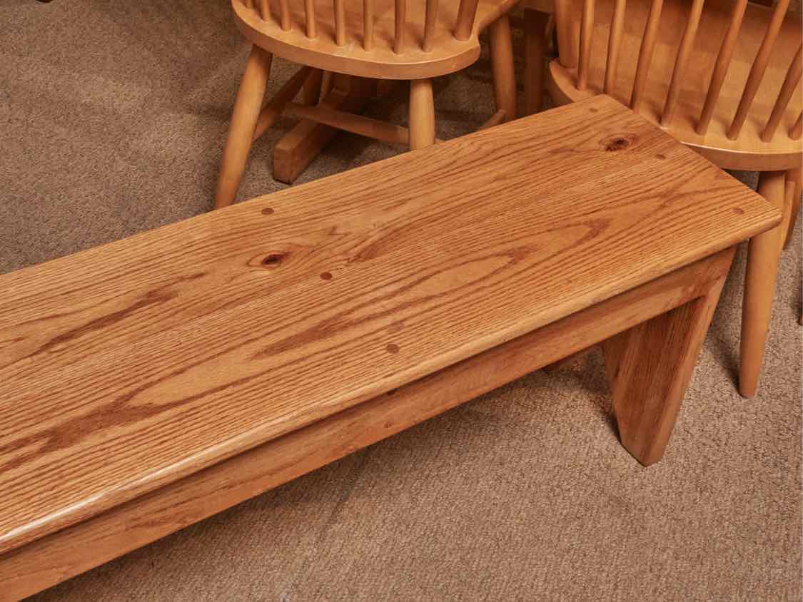 Solid Oak Bench