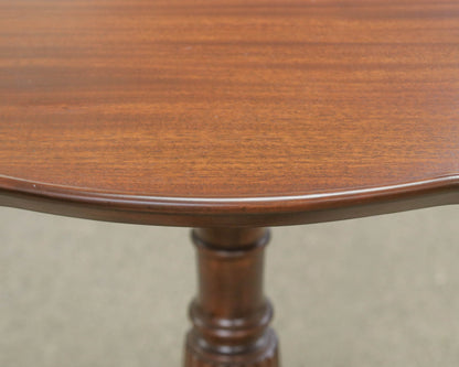 Solid Mahogany "Pie Crust" Accent Side Table