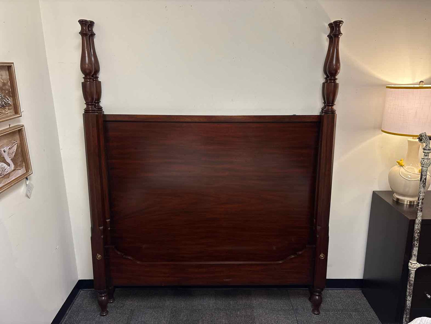 Ethan Allen Mahogany 4-Poster Queen Bed