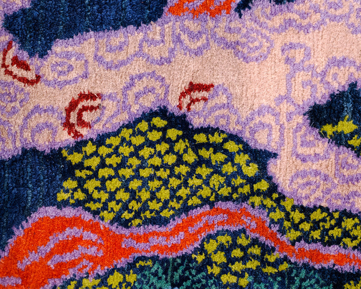 Carini Lang 'Tree and Cloud' 10'x14' Area Rug