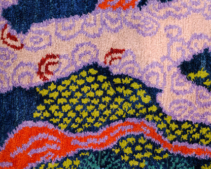 Carini Lang 'Tree and Cloud' 10'x14' Area Rug