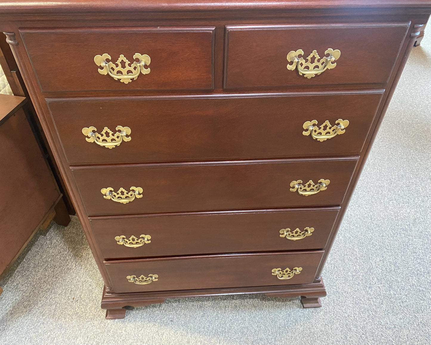 Solid Mahogany 6 Drawer Chest
