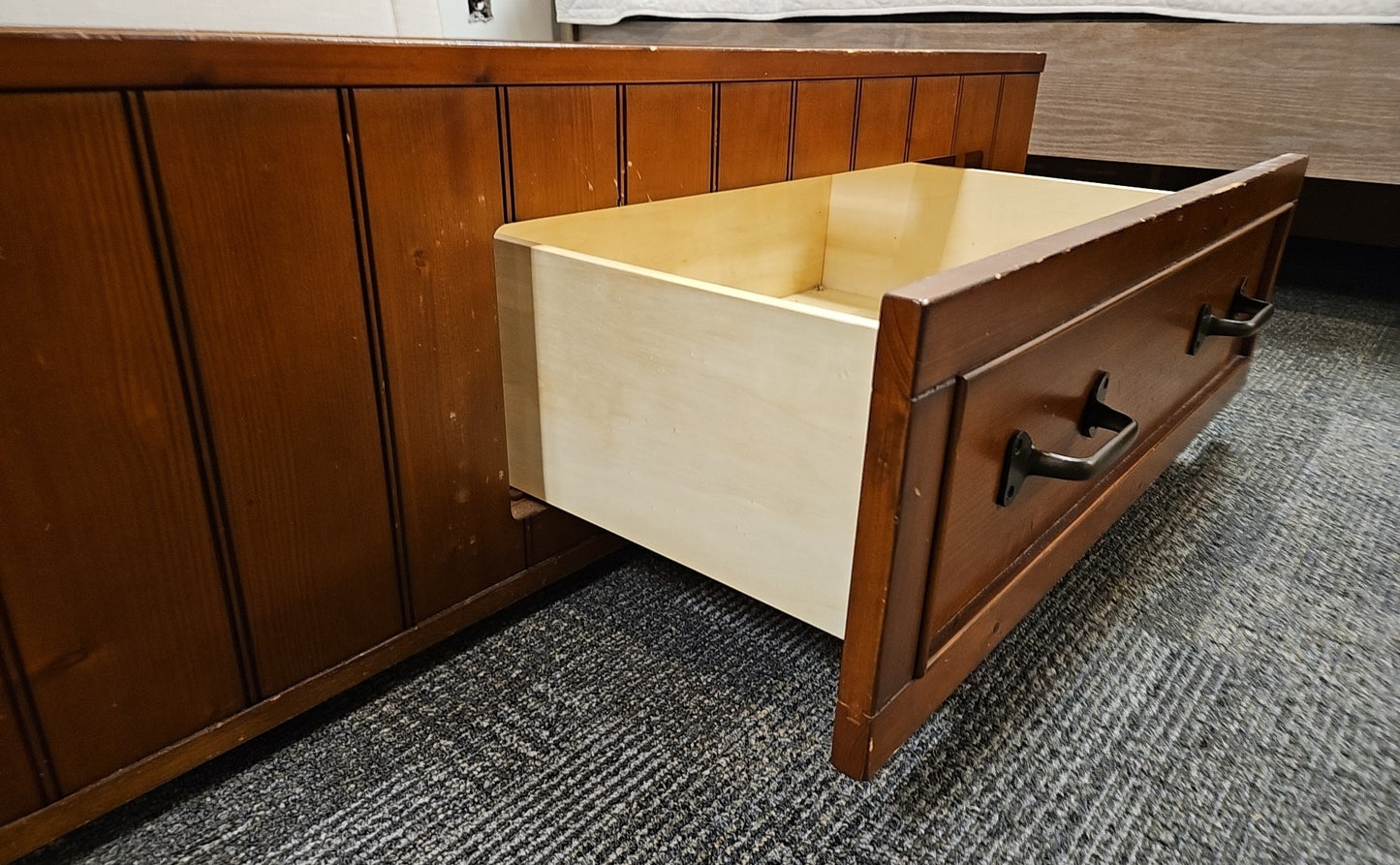 PB Kids Wooden Platform Storage Twin Bed