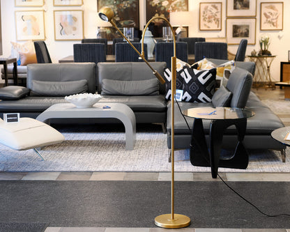 RH "Orbiter" Brass Floor Lamp
