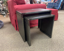 RH Industrial Zinc Nesting Side Tables with Riveted Seams