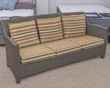 Dedon Dark Woven Wicker Outdoor Sofa & Chair Set