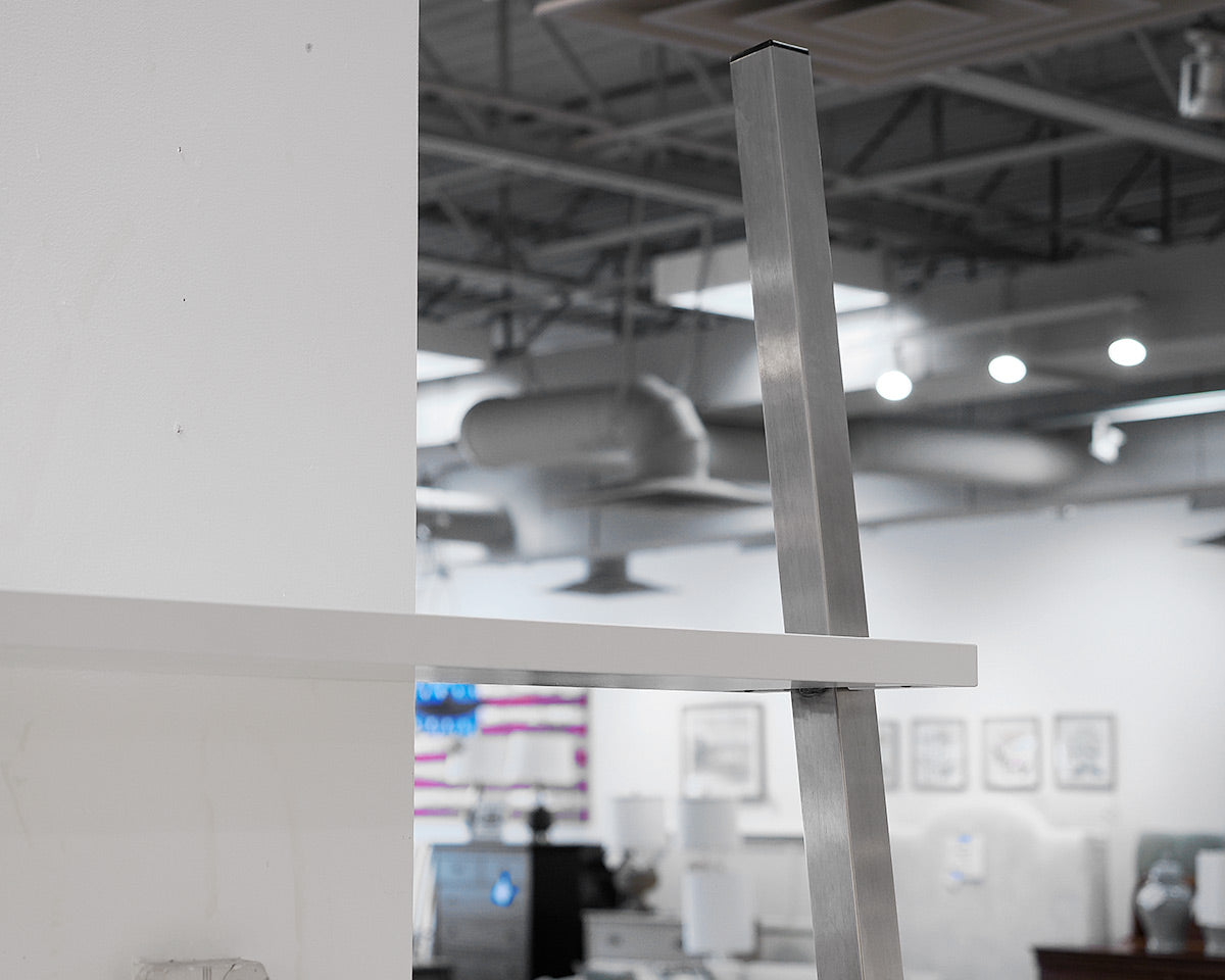 Leaning Bookcase With Writing Desk