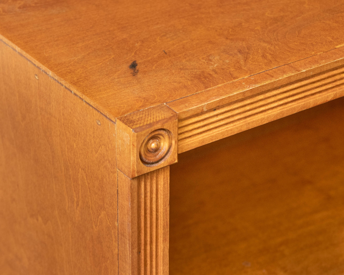 Cherry Bookcase With Fluted Detailing