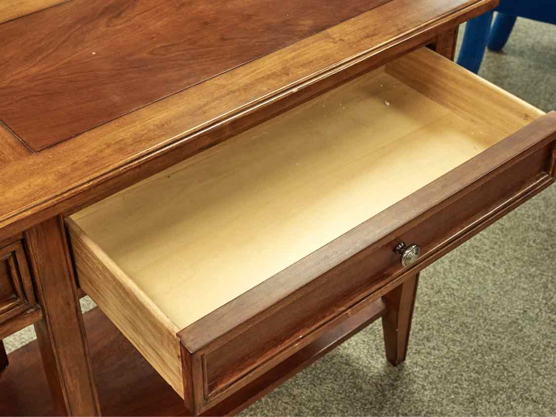 Cherry 2-Drawer Server with Shelf