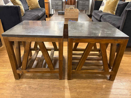 Arhaus Pair of 'Holden' Side Tables