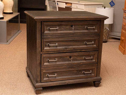 Driftwood Charcoal Fiinsh 2 Drawer Lateral File Cabinet