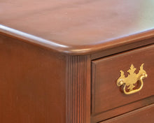 Drexel Solid Mahogany 5 Drawer Chest with Brass Chippendale Handles