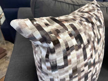 Geometric Pixel Accent Pillow