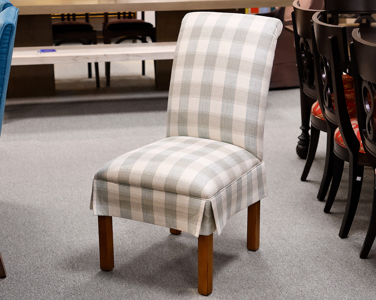 Set of 6 Ethan Allen Skirted Dining Chairs