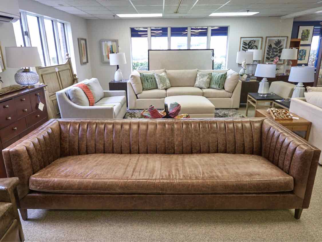 Roger & Chris 'Harley' Channel Back Shelter Arm Sofa