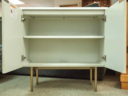 West Elm 'Delphine' Cabinet W/ Solid Marble Top