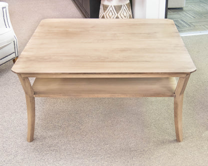 Gat Creek Elana Square Cocktail Table in Maple Barley Finish