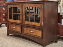 Amish Oak Media Mission Style Sideboard