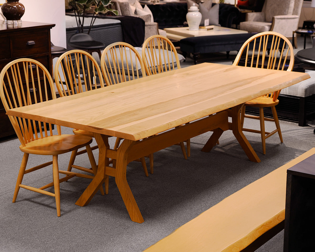 Pompanoosuc Mills Live Edge Table and Chair Set