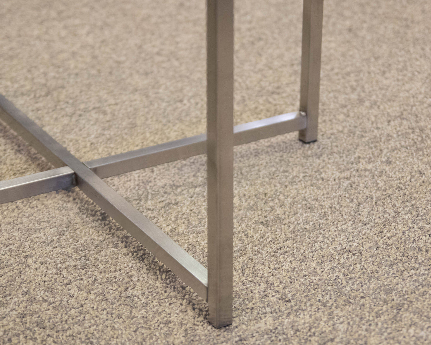 Room & Board Glass & Metal Contemporary Side Table
