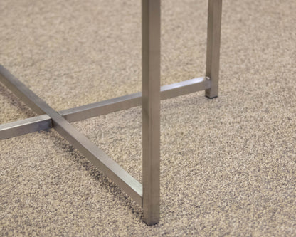 Room & Board Glass & Metal Contemporary Side Table