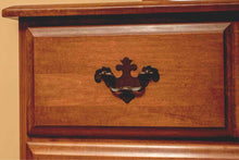 Maple 6 Drawer Dresser with Landscape Mirror & Chippendale Hardware Pulls