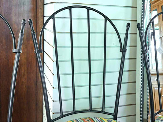 Set of Three Wrought Iron Barstools
