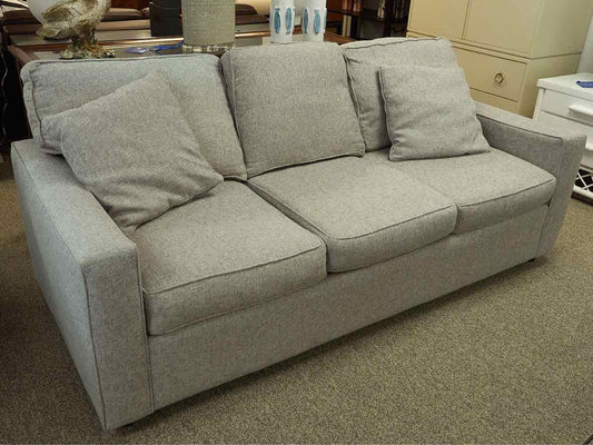 Rowe 'Monaco' 3 Cushion Sofa in Pebble Grey Upholstery