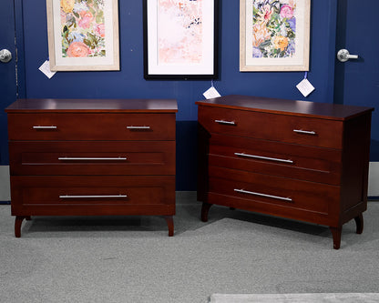 Set of Two Three Drawer Dressers