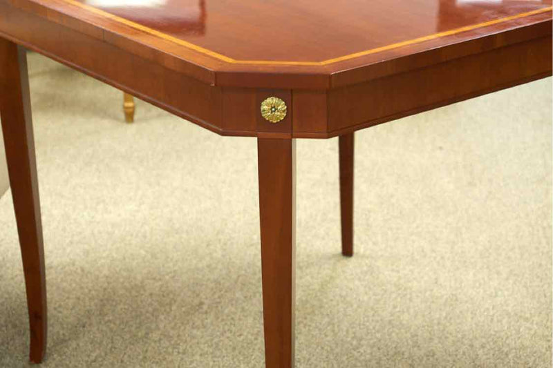 Kindel Mahogany Satinwood Inlaid Game Table