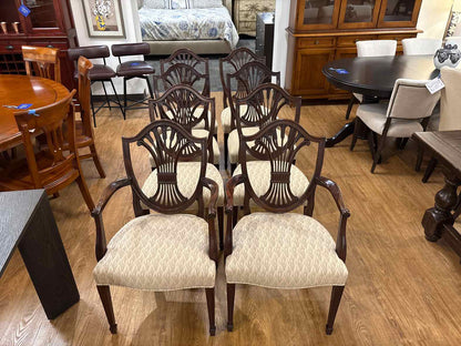 Stickley Federal Style Mahogany Dining Set w/ 8 Chairs